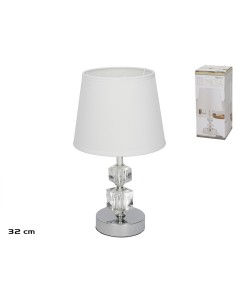 LAMPARA MESA METAL CURAZAO 18X18X32CM