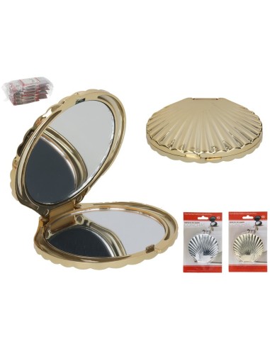 ESPEJO DE MANO 7X6,5 CM CONCHAS