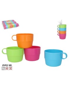 TAZAS X4 C/MALLA 4STD 220ML