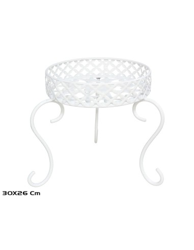 SOPORTE MACETA ZEUS 30X30X26 BLANCO