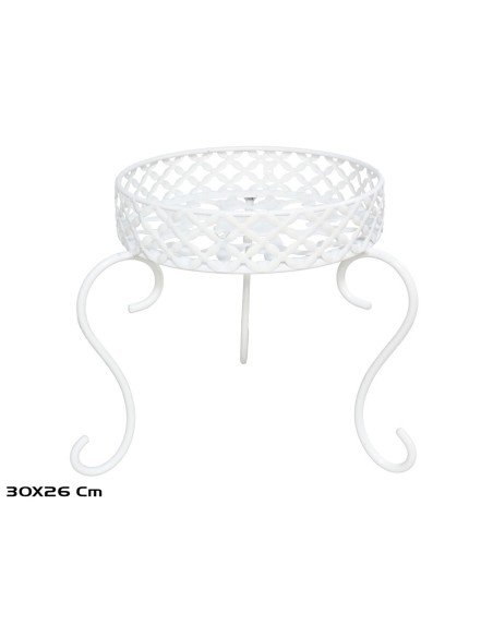 SOPORTE MACETA ZEUS 30X30X26 BLANCO
