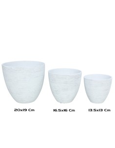 SET 3 MACETEROS SHANTA 20X20X19 CM