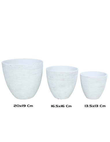 SET 3 MACETEROS SHANTA 20X20X19 CM