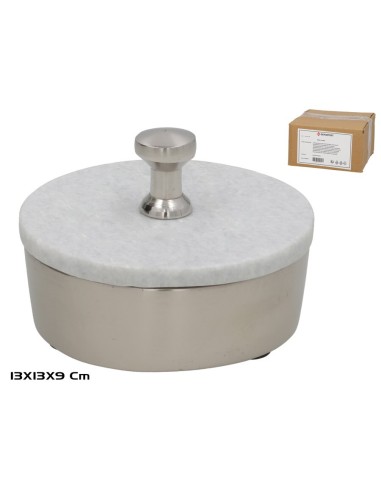 ORGANIZADOR CON TAPA REDONDO 13X13X9CM