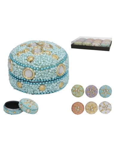 JOYERO DECORADO NIRAV 6CM 6 SURTIDOS