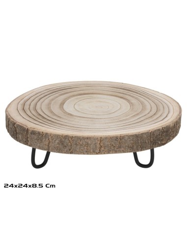 PEANA MADERA IRON C/PIE 24X24X8,5CM