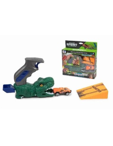 LANZADOR  DINOSAURIO CON COCHE