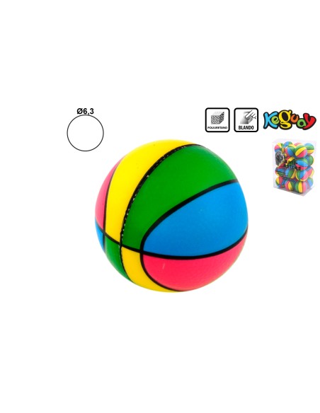 PELOTA ANTIESTRES BASKET Ø63 Expositor 24