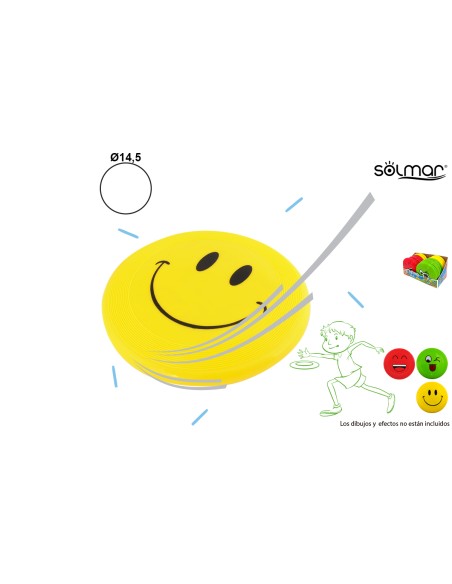 DISCO VOLADOR CARAS SURT. 14,5cm