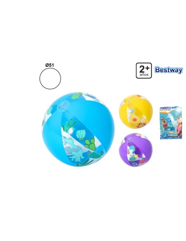 PELOTA HINCHABLE DIBUJOS 51CM
