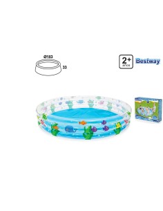 PISCINA INF. 3 ANILLOS ANIMALES  MARINOS 183X33CM
