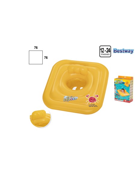 BRAGUITA CUADR. AMARILLA 12-24 MESES 76X76CM. Caja