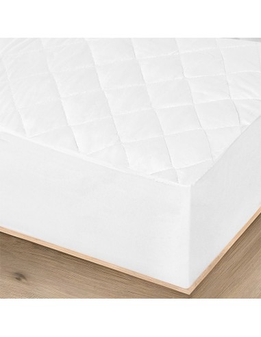 PROTECTOR 90CM COLCHON ACOLCHADO IMPERMEABLE BLANCO
