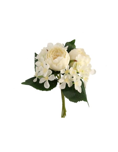 RAMO ATADO PEONIA X 7-31 CM (CREMA)