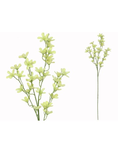 VARA MINI FLOR RELLENO X4 -75CM (AMARILLO)