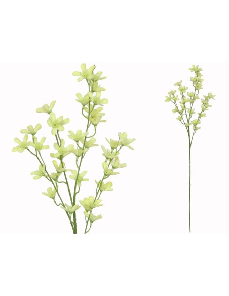 VARA MINI FLOR RELLENO X4 -75CM (AMARILLO)