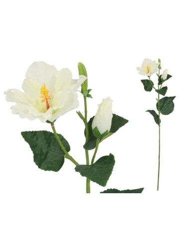 VARA HIBISCUS X 2 - 60 CM (BLANCO)