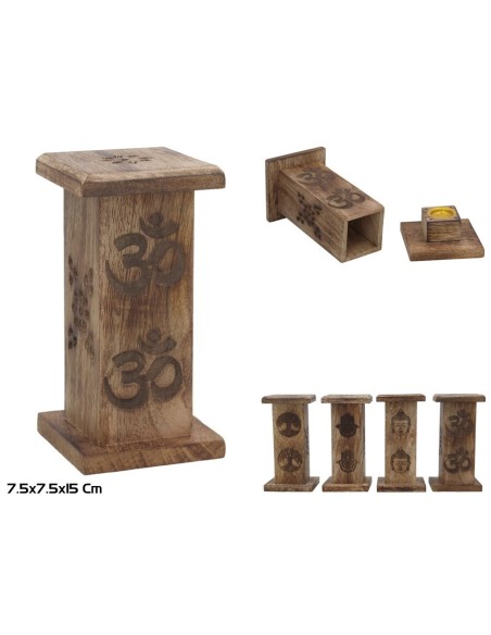 TORRE PORTA INCIENSO CONO 7,5X7,5X15CM 4STD