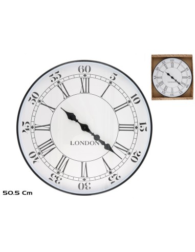 RELOJ DE PARED LONDRES 50,5CM NEGRO