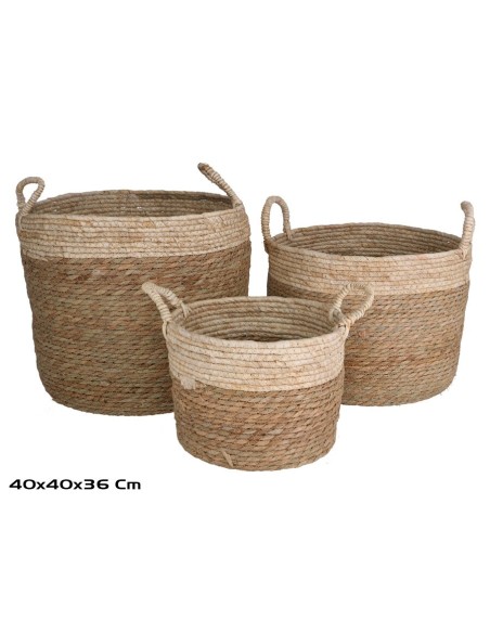 CESTAS X3 PONGOTODO OLIVIA 40X40X36CM