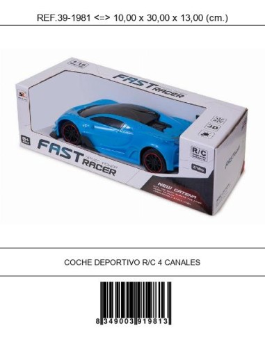 COCHE DEPORTIVO R/C 4 CANALES