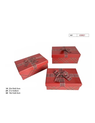 SET 3 CAJAS REGALO 23X16X9.5CM (439821)