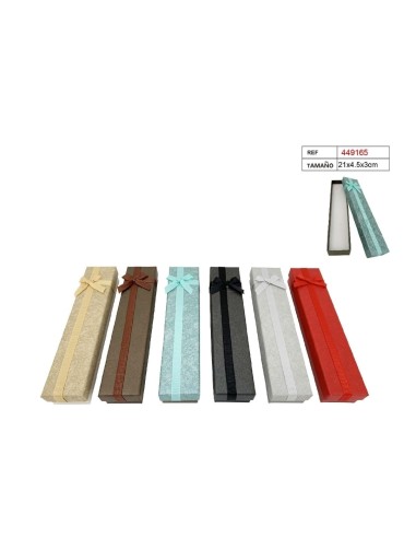 CAJA DE REGALO C/ESPONJA 21X4.5X3CM 6COL.