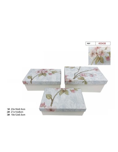 SET 3 CAJAS DE REGALO 23X16X9.5CM (453438)