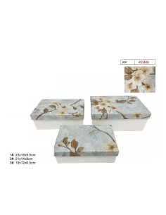 SET 3 CAJAS DE REGALO 23X16X9.5CM (453469)