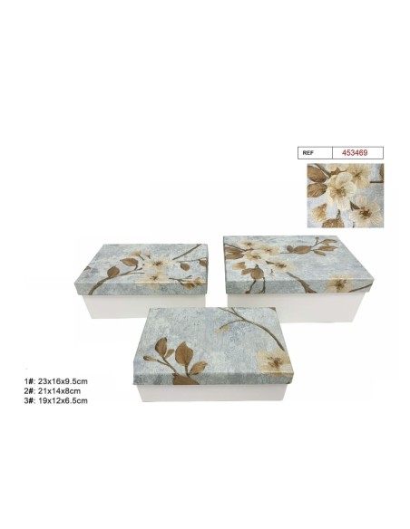 SET 3 CAJAS DE REGALO 23X16X9.5CM (453469)