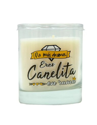 VELA MENSAJE CANELITA