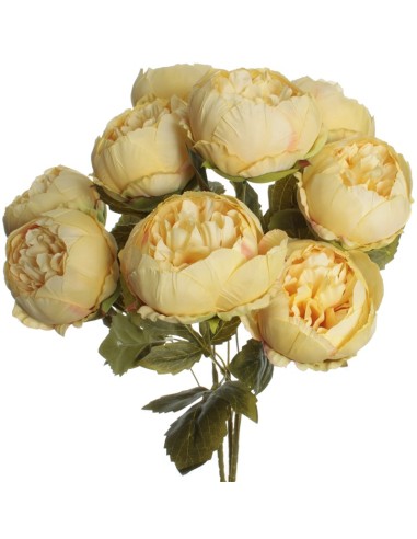 RAMO PEONIAS X 9 AMARILLO