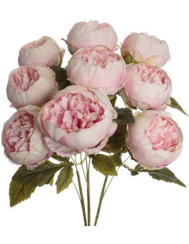 RAMO PEONIAS X 9 ROSA