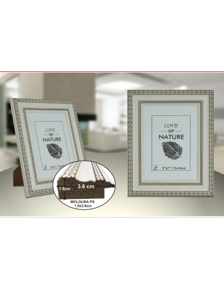 PORTAFOTO PLASTICO PS-523 13X18CM(12/24)