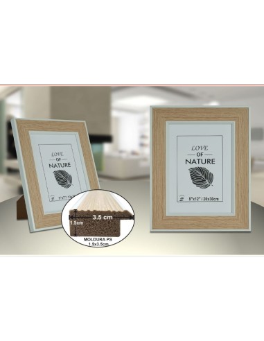 PORTAFOTO PLASTICO PS-521 20X30CM(9/18)