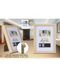 PORTAFOTO MADERA DM-891 15X20CM