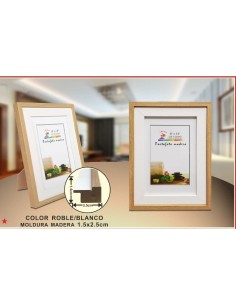 PORTAFOTO MADERA DM-844 13X18CM(12/36)