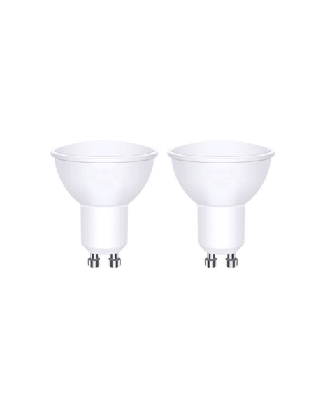 BOMBILLA LED GU10 PAK2 7W 6500K LUZ FRIA CJ60