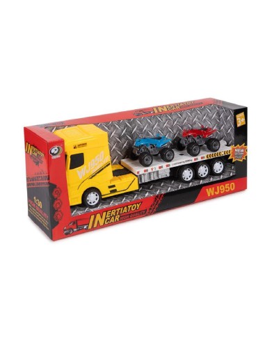 CAMION PLATAFORMA FRICCION 2 MOTOS QUAD