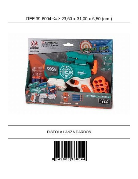 PISTOLA LANZA DARDOS