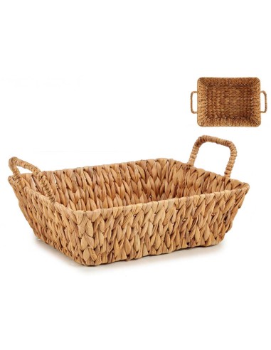 CENTRO DE MESA RECTANGULAR DE PAJA ALTO CON ASAS