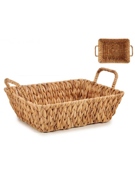 CENTRO DE MESA RECTANGULAR DE PAJA ALTO CON ASAS