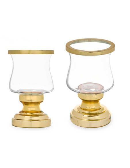 PORTAVELA COPA DORADA 12 x 12 x 19.5 cm