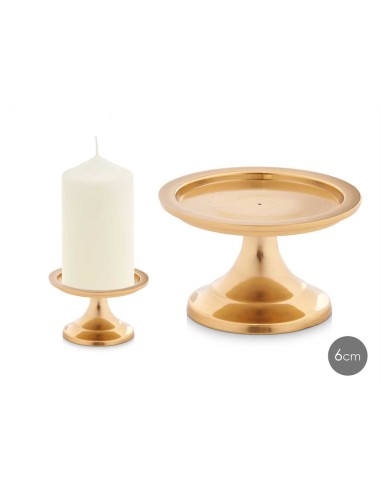 CANDELABRO PEANA PEQ DORADO 6CM