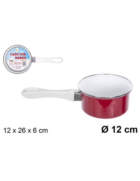 CAZO 12CM ROJO CON MANGO