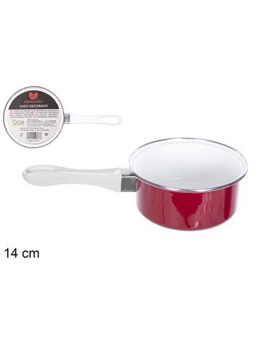 CAZO 14CM ROJO CON MANGO