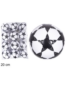 BALÓN DE FUTBOL ESTRELLA CLÁSICO NEGRO 20 CM