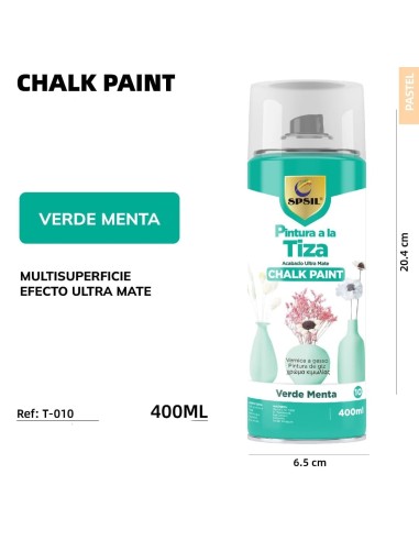 SPRAY TIZA 10-VERDE MENTA 400ML