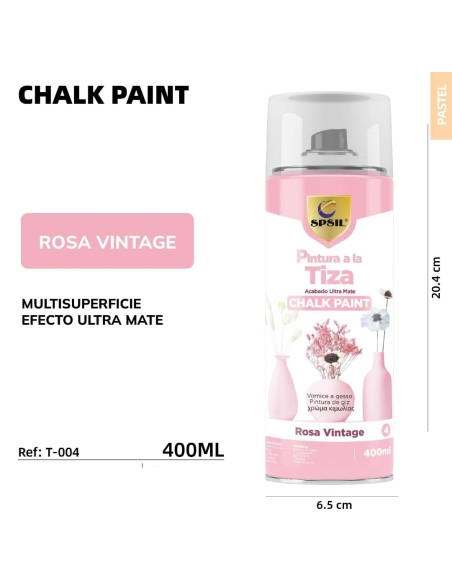 SPRAY TIZA 4-ROSA VINTAGE 400ML