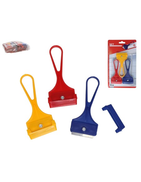 SET RASCAVIDRIOS X3 - PLASTICO